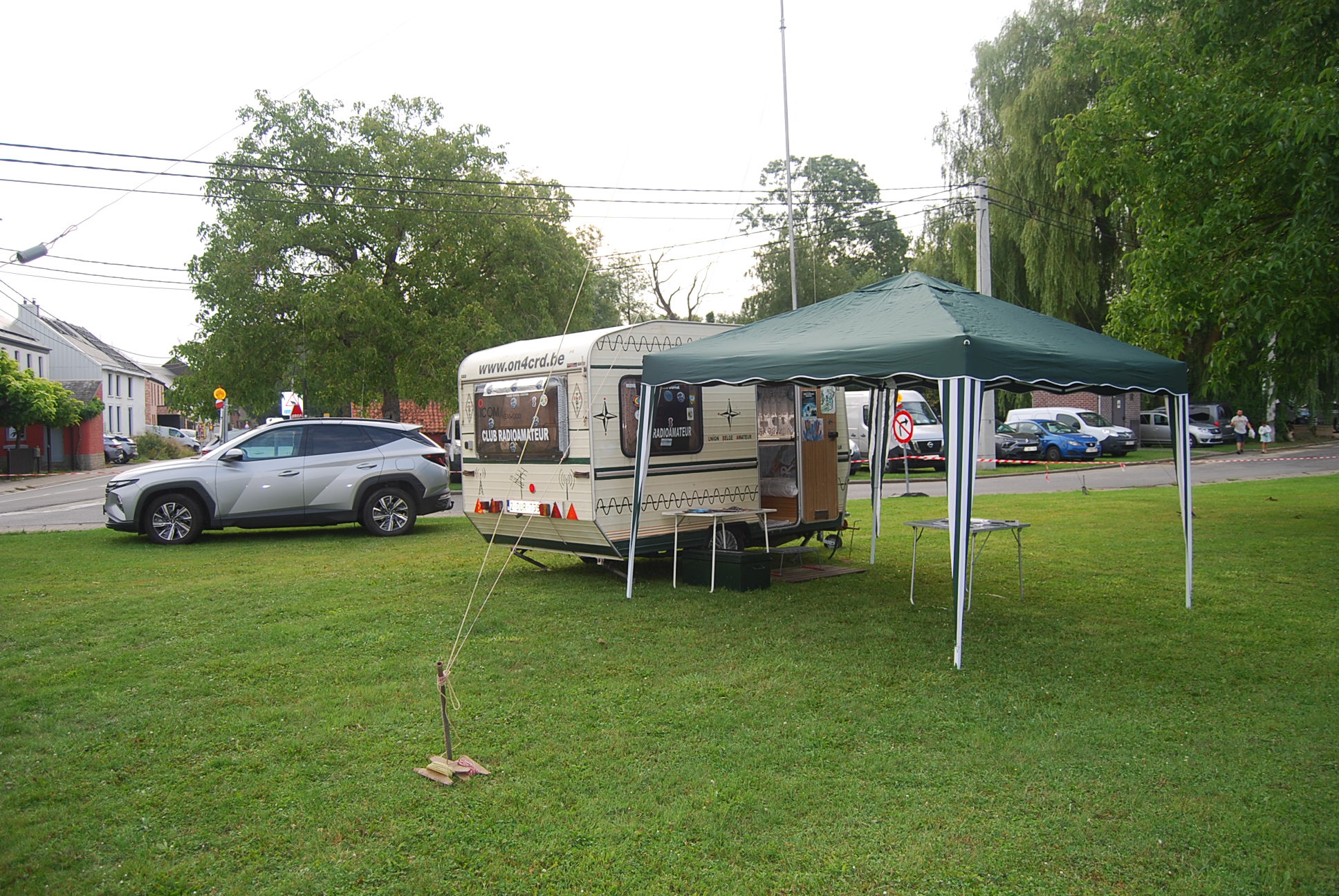 Installation ON4CRD à la fête des Aischois